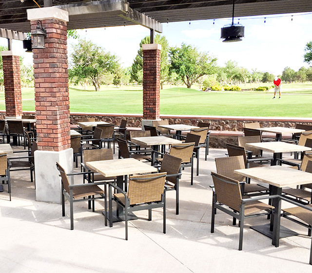Homecrest Allure Outdoor Stacking Dining Armchair - Thumbnail 3