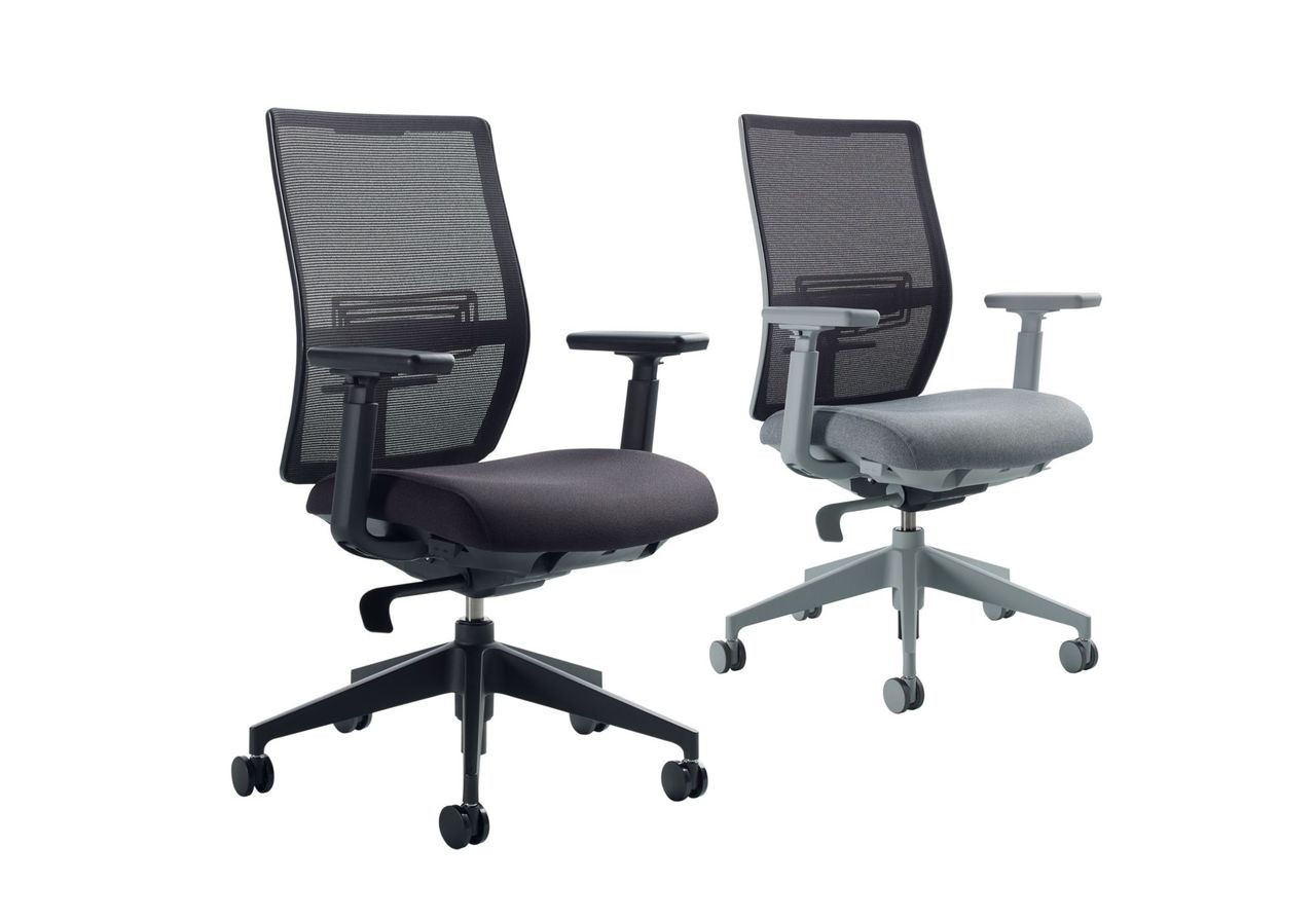 AIS Devens Black Frame Task Quickship | OfficeChairsUSA
