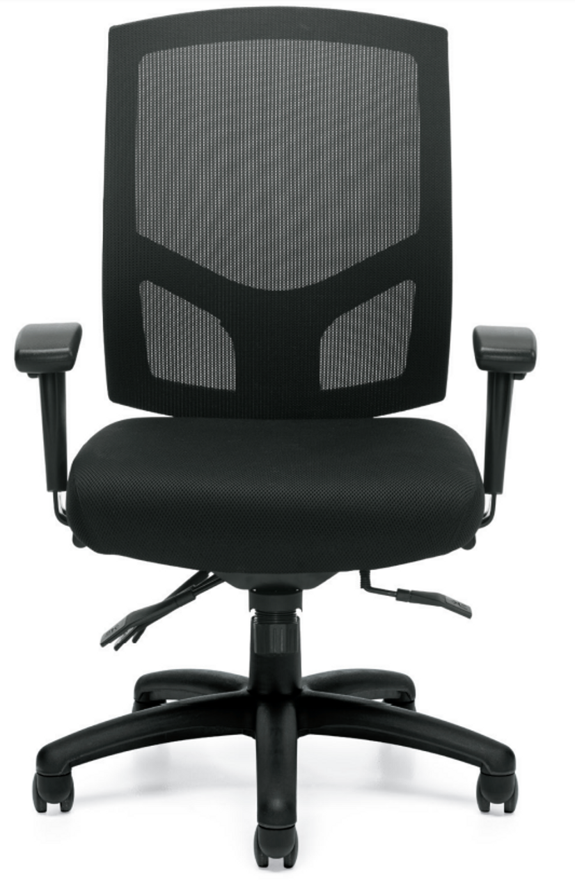 office chair with height and width adjustable arms