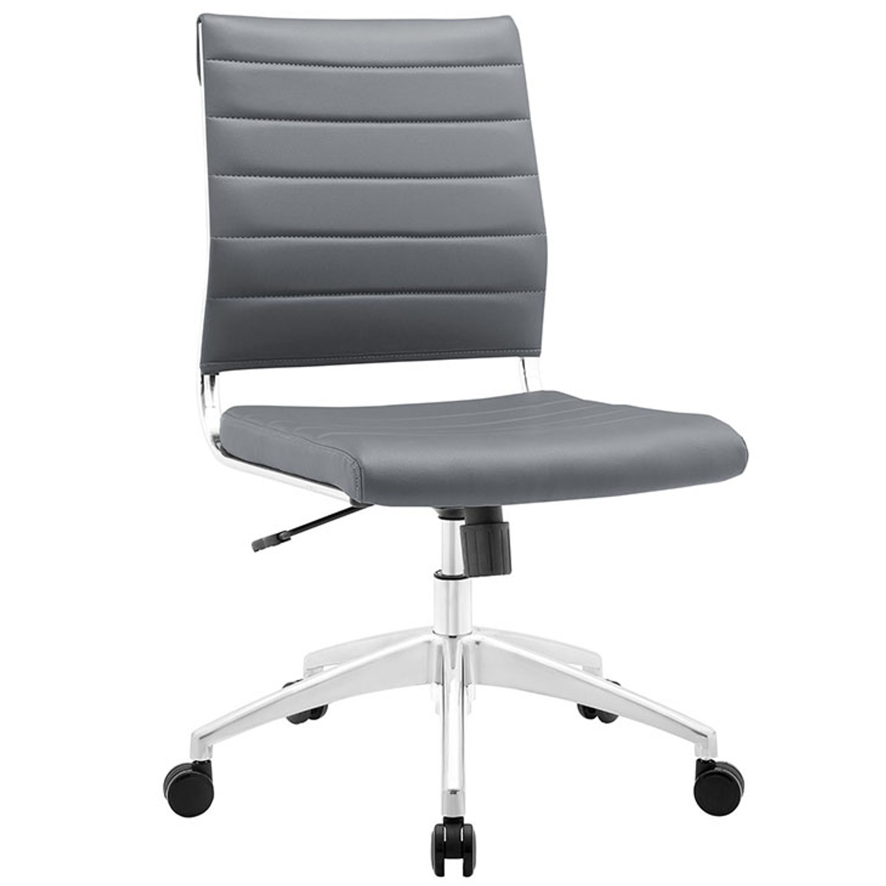 Hally Faux Leather Armless Task Chair Modern Task Chair