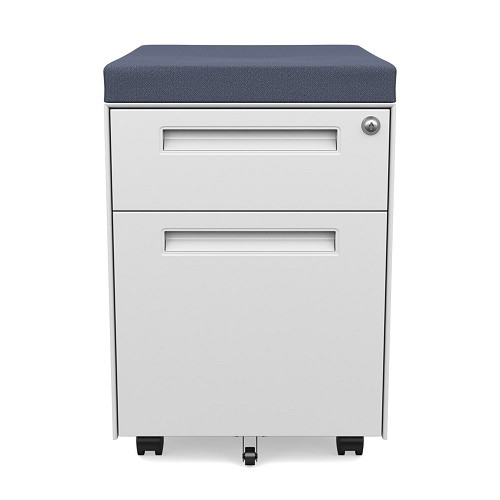 Mobile File Cabinet Seat With Cushion Officechairsusa