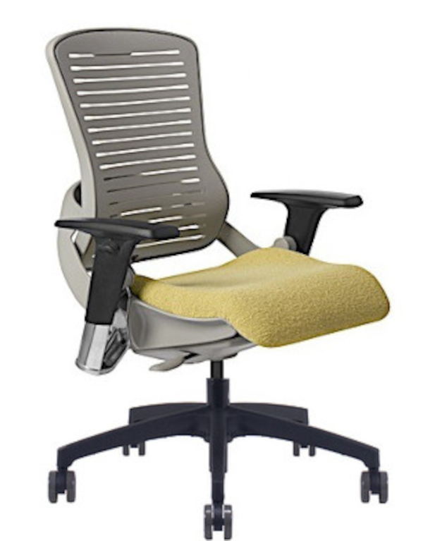 OM5 Grey Ergonomic Office Chair – Motion-Activated Comfort
