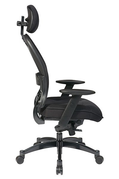 Mesh Seat and Back Managers Chair with Headrest