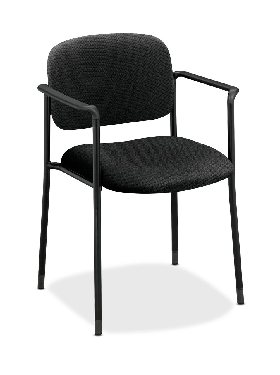 HON Scatter Series: Black Stacking Guest Chairs - Padded