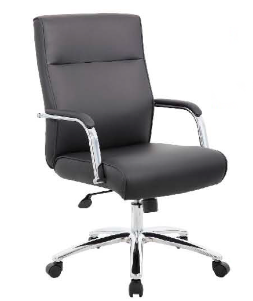 "CaressoftPlus" Conference Chair with Lumbar OfficeChairsUSA