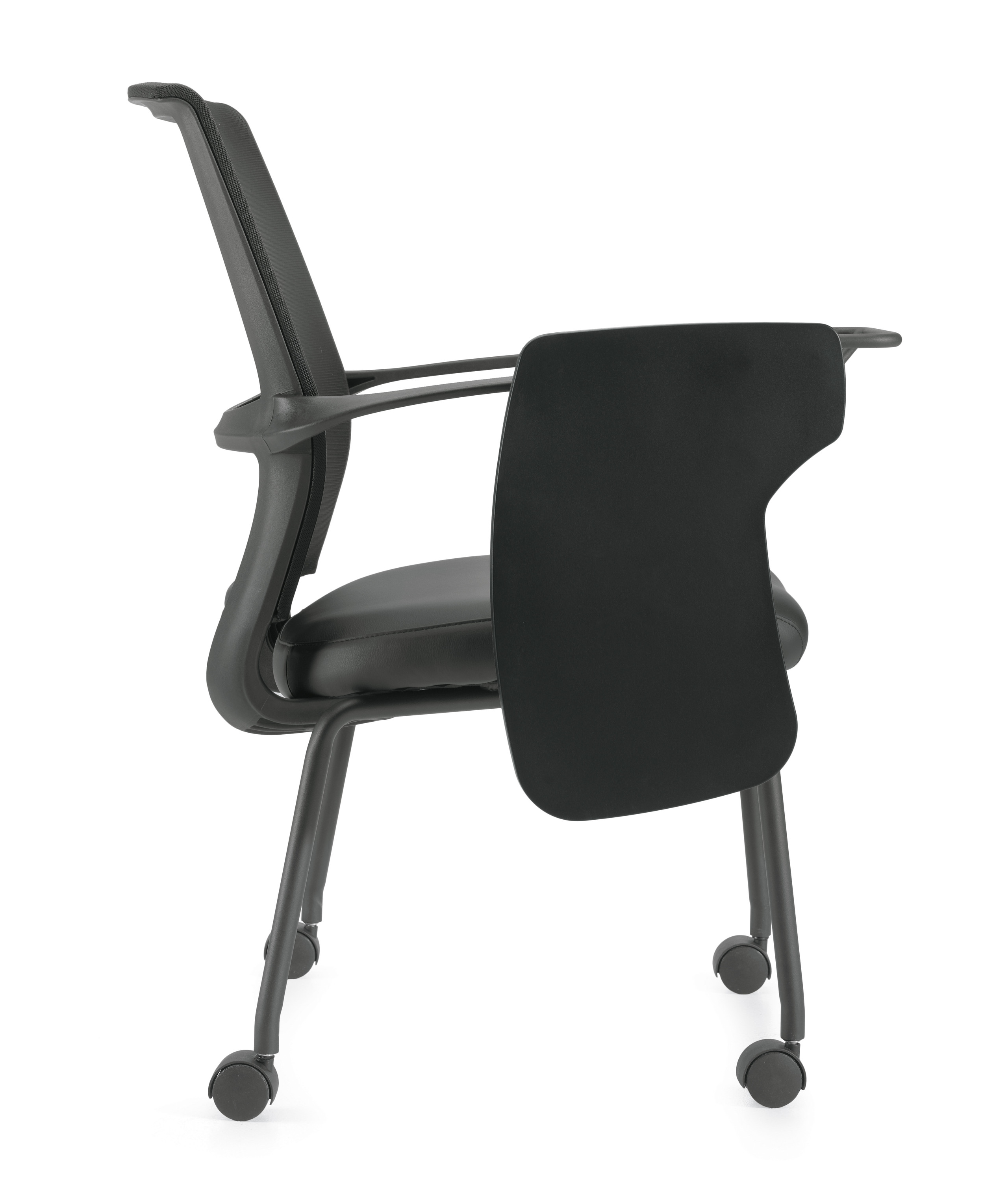 Arm Chair with Tablet Training Room Chair with Wheels