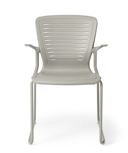 Active Stacker Chair in Palladium Grey shell, arms and sled base Active Stacker Chair in Palladium Grey shell, arms and sled base