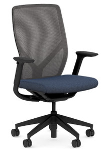Flexion Mesh Back with Apex Navy Seat Upholstery Flexion Mesh Back with Apex Navy Seat Upholstery