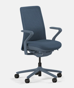 Branch Verve Chair, Cobalt, 3/4 Front View
