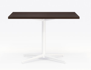 KFI Studios 42"W Vaux Square Cafe Table, Cafelle Laminate Top and White Base KFI Studios 42"W Vaux Square Cafe Table, Cafelle Laminate Top and White Base
