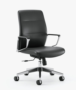 National Office Karid Conference Chair, Faux Black Leather National Office Karid Conference Chair, Faux Black Leather