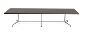 Special-T ZIA 96" Conference Table, Ebony Recon Laminate and Silver Base Special-T ZIA 96" Conference Table, Ebony Recon Laminate and Silver Base