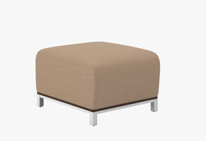 Kimball Swift One Seat Bench with Platinum Leg Finish, 3/4 Front View Kimball Swift One Seat Bench with Platinum Leg Finish, 3/4 Front View