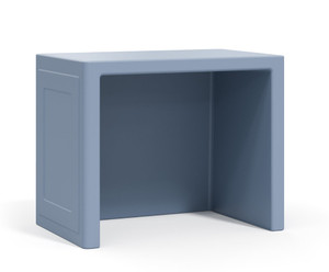 Stance Healthcare Frontier Desk, Dusty Blue, 3/4 Front View