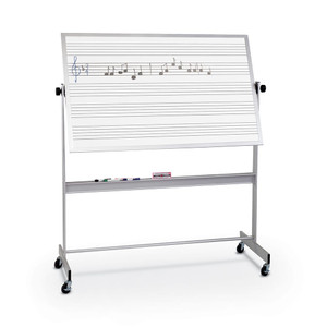 MooreCo Deluxe Mobile Reverse Board, 60"W x 48"H, 3/4 Front View