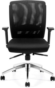 Offices to Go Mesh Back Synchro-tilt Managers Chair front view Offices to Go Mesh Back Synchro-tilt Managers Chair front view