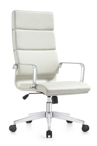 Jimi High Back in Off-White, 3/4 Front View