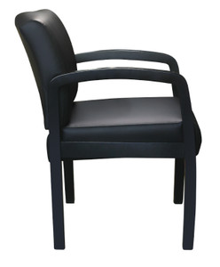 Office Chairs USA Wood Guest Reception Chair, Side View