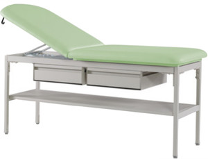 Intensa Healthcare 414 Series Exam Room Treatment Table, Optional Drawers, 3/4 Front View