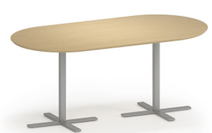 Avon Oval Table, 30" H in Natural Maple Avon Oval Table, 30" H in Natural Maple