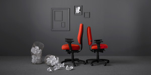 Actual Chair is in Celestial Oberon Black Fabric