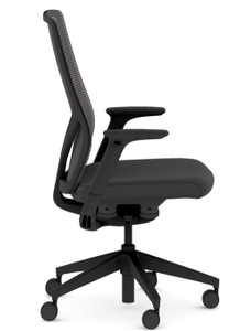 Flexion Mesh Back with Contourett Vinyl Black Seat Upholstery