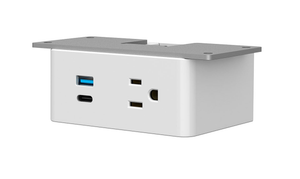 Ashley Uno Under Surface Power Module, white plastic, white trim *2 day ship