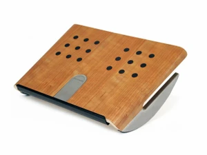 Humanscale Rocking Foot Machine Foot Rest in Natural Wood Finish