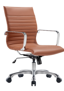 Woodstock Janis Mid Back, Saddle, 3/4 Front View