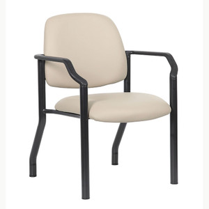Heavy Duty Antimicrobial Guest Chair w/ Optional Arms, Beige Heavy Duty Antimicrobial Guest Chair w/ Optional Arms, Beige