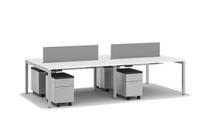 Designer White Laminate and Frame with Platinum fabric screens Designer White Laminate and Frame with Platinum fabric screens