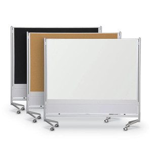 Dura-Rite D.O.C. Room Partition and Display Panel with Porcelain Steel on one side and cork or hook and loop on the other. Pricing is for 1 panel.  Dura-Rite D.O.C. Room Partition and Display Panel with Porcelain Steel on one side and cork or hook and loop on the other. Pricing is for 1 panel.