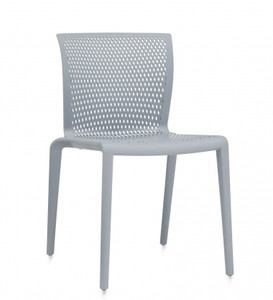 Global Spyker Indoor Outdoor Stacking Chair, Armless, Alloy, 3/4 Front View Global Spyker Indoor Outdoor Stacking Chair, Armless, Alloy, 3/4 Front View