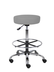 Extended Height Medical Stool / Anti-Microbial, Grey Extended Height Medical Stool / Anti-Microbial, Grey