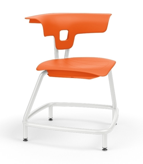 Ruckus 18" Stack Chair with Glides in Nemo with Cottonwood Frame and Glides