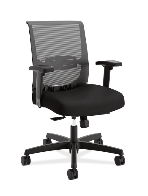 Hon Convergence Mid-Back with Synchro-Tilt Control, Black Fabric ACCF10