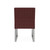 Lesro Waterfall Armless Guest Chair with Sled Base, Reframe Nebbiolo Seat Back Upholstery, Dillon Vinyl Cordovan Upholstery, Silver Frame Finish, Rear View Lesro Waterfall Armless Guest Chair with Sled Base, Reframe Nebbiolo Seat Back Upholstery, Dillon Vinyl Cordovan Upholstery, Silver Frame Finish, Rear View