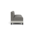 Lesro Fremont Armless Sofa, Linette Vinyl Platinum Lower Panel Upholstery, Connelly Owl Seat and Back Upholstery, Black Wood Foot Finish, Side View Lesro Fremont Armless Sofa, Linette Vinyl Platinum Lower Panel Upholstery, Connelly Owl Seat and Back Upholstery, Black Wood Foot Finish, Side View