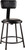 6200 Series 18" Heavy Duty Vinyl Padded Steel Stool, black frame with black seat pad and backrest  6200 Series 18" Heavy Duty Vinyl Padded Steel Stool, black frame with black seat pad and backrest