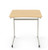 Intellect Wave® Cantilever Student Desk with a Maple Plastic top and Champagne Metallic frame  Intellect Wave® Cantilever Student Desk with a Maple Plastic top and Champagne Metallic frame