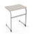 Intellect Wave® Cantilever Student Desk with a White Nebula Plastic top and Silver Metallic frame  Intellect Wave® Cantilever Student Desk with a White Nebula Plastic top and Silver Metallic frame