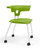Ruckus 4 Legged Student Chair with Casters, 18"H, Lime with Cottonwood Frame Ruckus 4 Legged Student Chair with Casters, 18"H, Lime with Cottonwood Frame