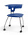 Ruckus 4 Legged Student Chair with Casters, 18"H, Blue with Chrome Frame Ruckus 4 Legged Student Chair with Casters, 18"H, Blue with Chrome Frame