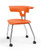 Ruckus 4 Legged Student Chair with Casters, 18"H, Nemo with Chrome Frame Ruckus 4 Legged Student Chair with Casters, 18"H, Nemo with Chrome Frame