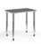 Ruckus Rectangular Fixed Height Post Leg Desk with Black Laminate Top and Chrome Legs Ruckus Rectangular Fixed Height Post Leg Desk with Black Laminate Top and Chrome Legs