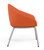 9to5 Jax 4 Legged Side Chair with Silver Legs 9to5 Jax 4 Legged Side Chair with Silver Legs