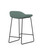 9to5 Seating Lily Stool, Beeline Vinyl Geyser Upholstery, Black Frame, 3/4 Rear View 9to5 Seating Lily Stool, Beeline Vinyl Geyser Upholstery, Black Frame, 3/4 Rear View