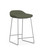 9to5 Seating Lily Stool, Bingo Green Upholstery, Silver Frame, 3/4 Front View 9to5 Seating Lily Stool, Bingo Green Upholstery, Silver Frame, 3/4 Front View