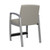SitOnIt Aviera Hip Chair in Optima Vinyl Pewter with Sliver Frame, Fog Armcap