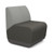 SitOnIt Pasea Single Seat, Dash Dove Back and Optima Obsidian Seat Upholsteries